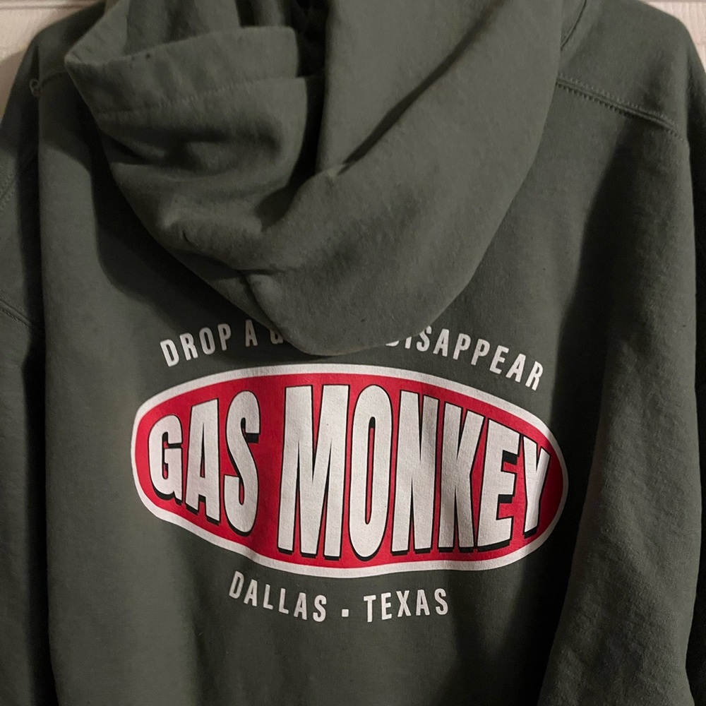 Gas Monkey Olive Green Men's Jacket - Picture 4 of 5